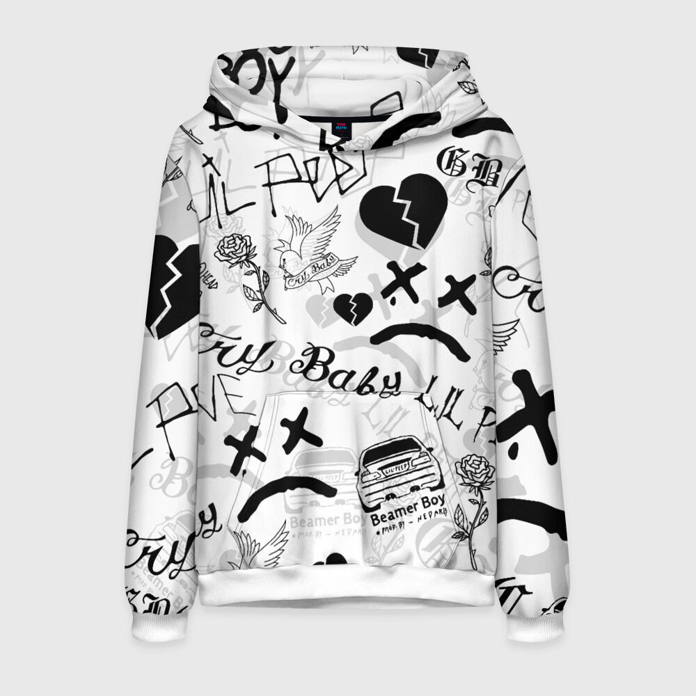 Мужская толстовка 3D LIL PEEP фото