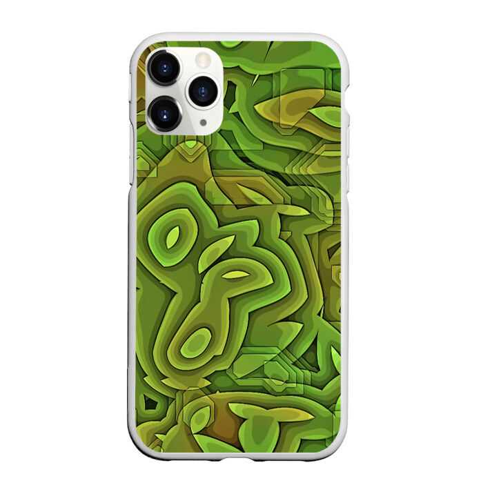 Чехол для iPhone 11 Pro матовый Необычный камуфляж фото