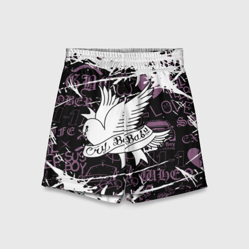 Детские спортивные шорты 3D LIL PEEP фото