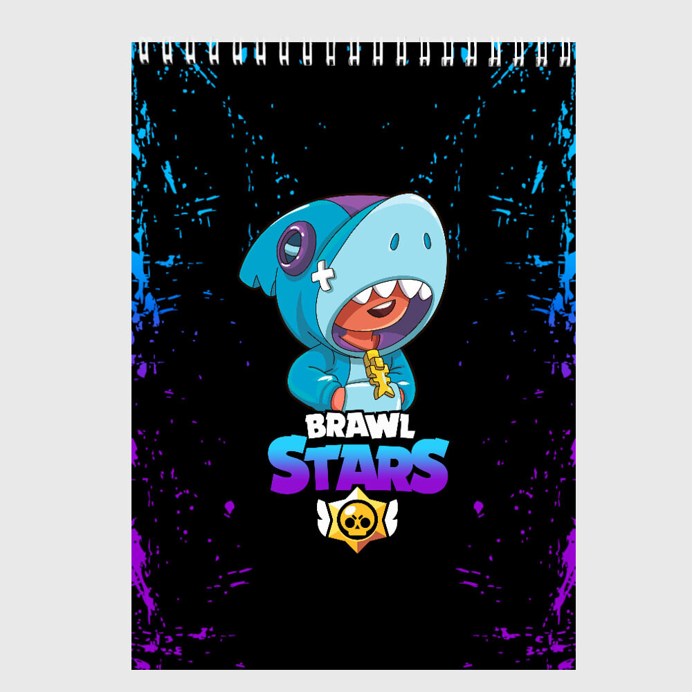 Скетчбук BRAWL STARS LEON SHARK фото
