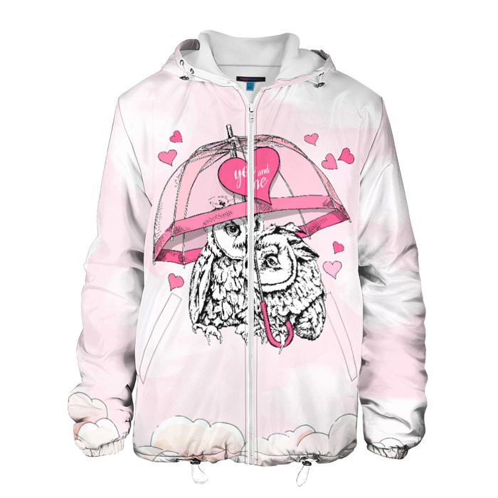 Мужская куртка 3D Влюбленные совушки фото
