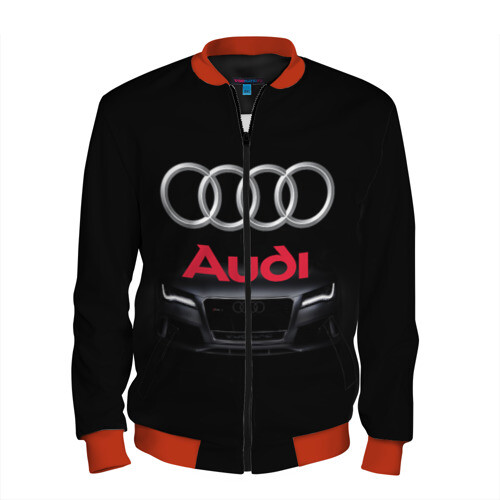 Мужской бомбер 3D AUDI / АУДИ фото