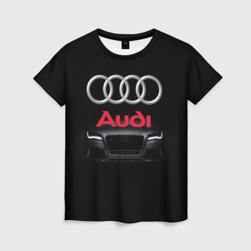 Женская футболка 3D AUDI / АУДИ фото