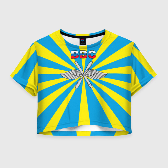 Женская футболка Crop-top 3D Флаг ВВС фото