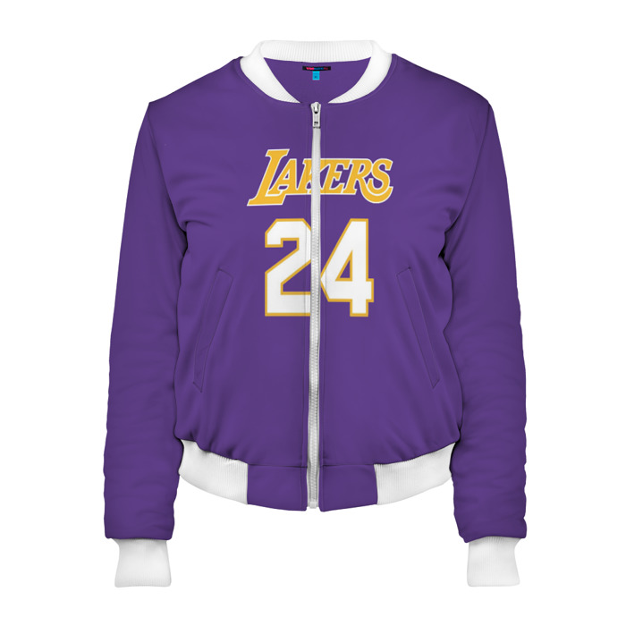 Женский бомбер 3D Los Angeles Lakers / Kobe Brya фото