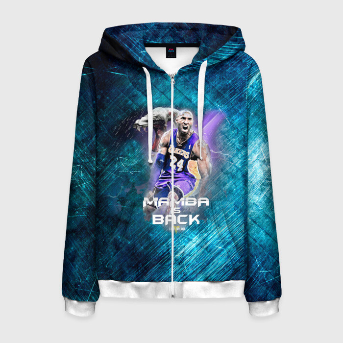 Мужская толстовка 3D на молнии Kobe Bryant фото