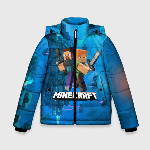 Зимняя куртка для мальчиков 3D Minecraft Майнкрафт фото