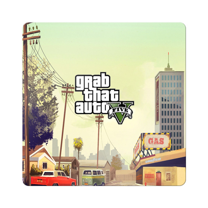 Магнит виниловый Квадрат GTA 5 фото