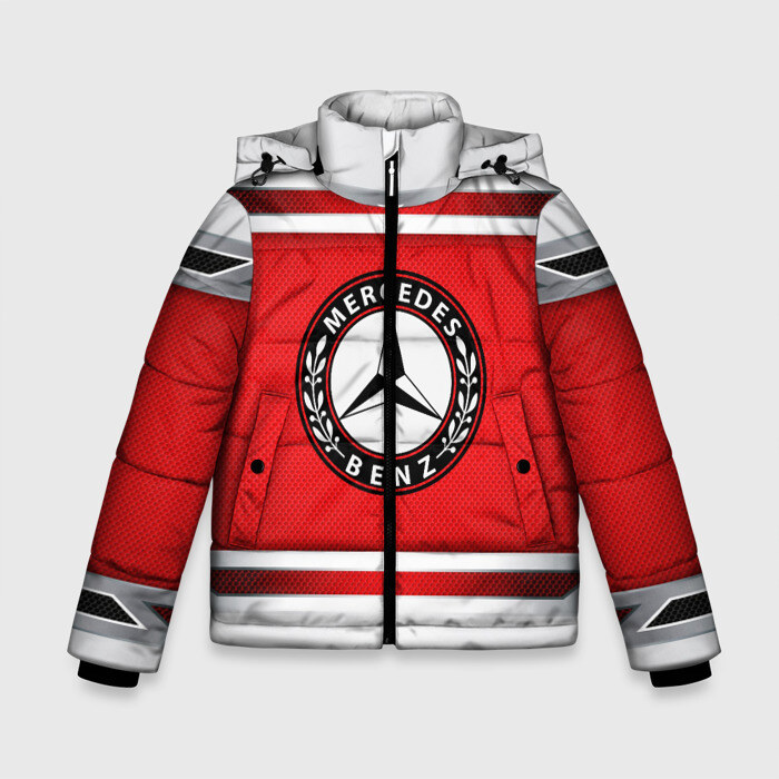 Зимняя куртка для мальчиков 3D MERCEDES-BENZ фото