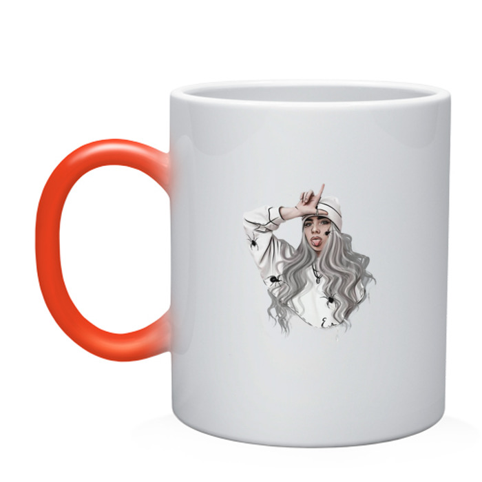 Кружка хамелеон Billie Eilish фото