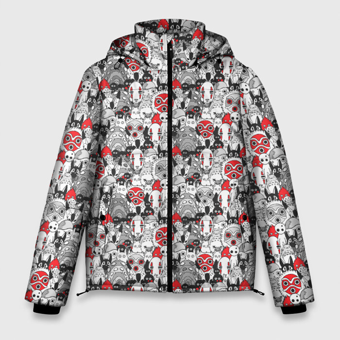 Мужская зимняя куртка 3D Studio Ghibli фото