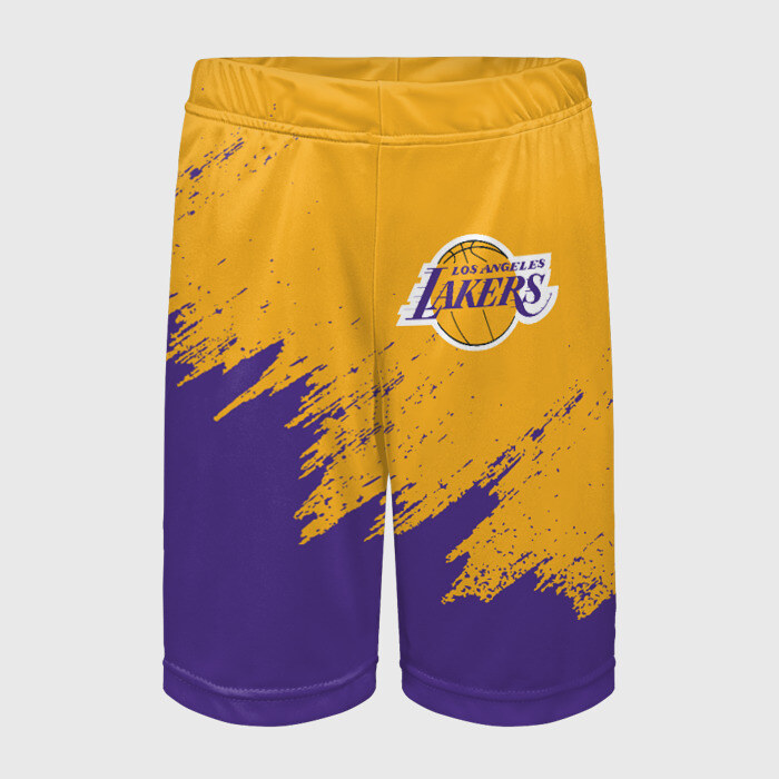 Детские спортивные шорты 3D LA LAKERS фото