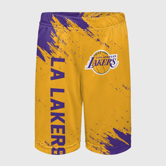 Детские спортивные шорты 3D LA LAKERS фото