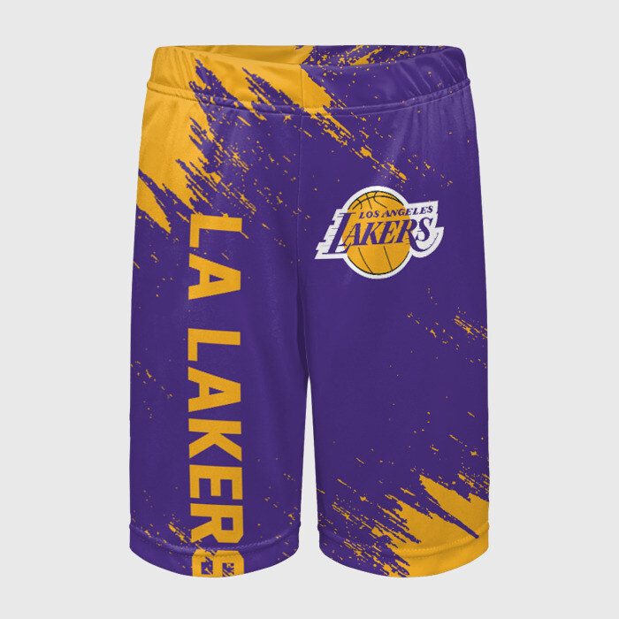 Детские спортивные шорты 3D LA LAKERS фото