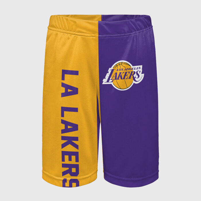 Детские спортивные шорты 3D LA LAKERS фото