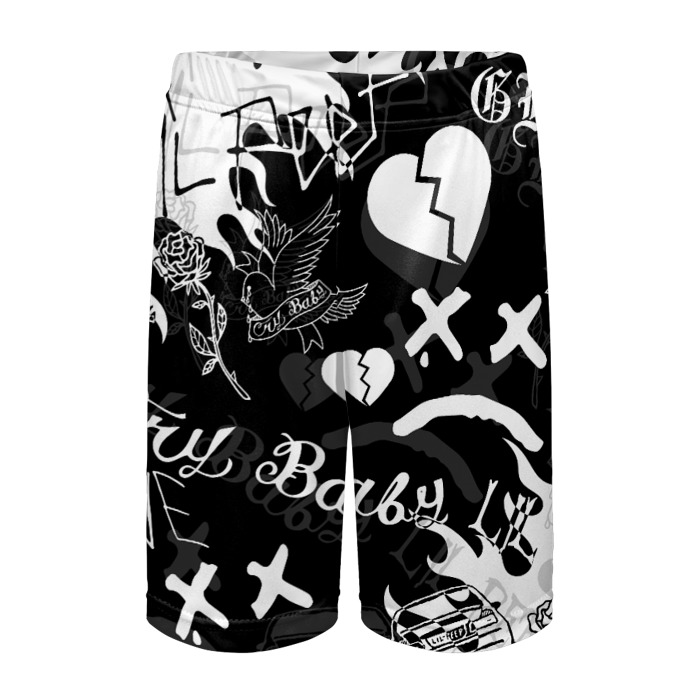 Детские спортивные шорты 3D LIL PEEP фото