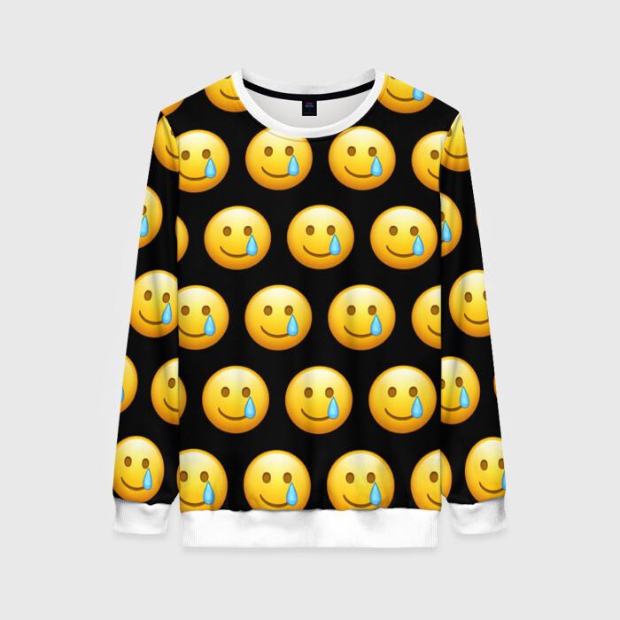Женский свитшот 3D New Emoji фото
