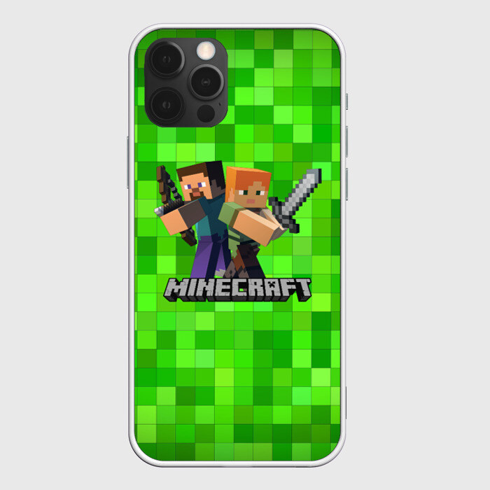 Чехол для iPhone 12 Pro Max MINECRAFT фото