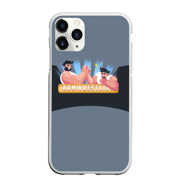 Чехол для iPhone 11 Pro матовый Armwrestling фото