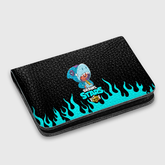 Картхолдер с принтом BRAWL STARS LEON. фото