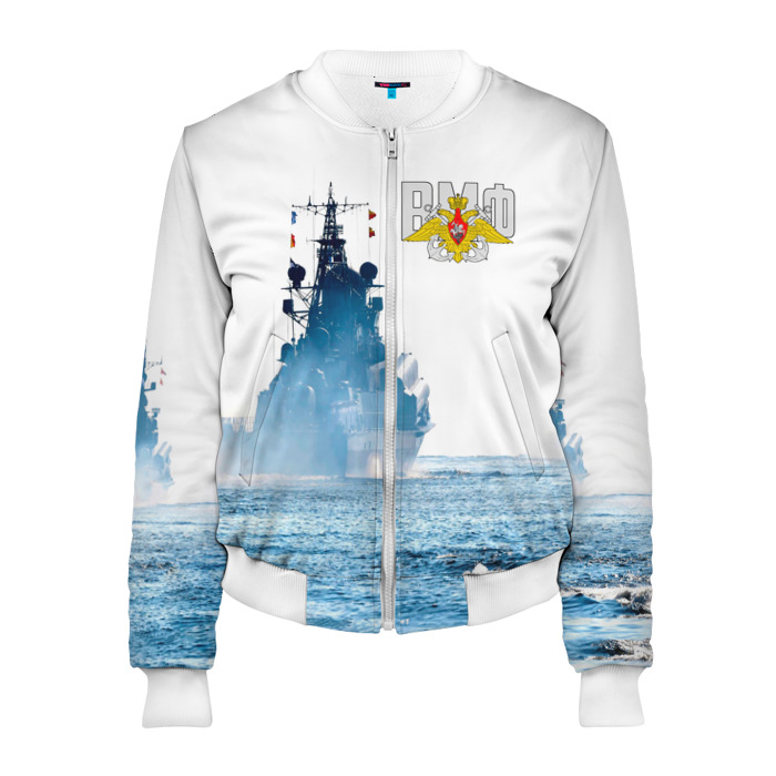 Женский бомбер 3D ВМФ фото
