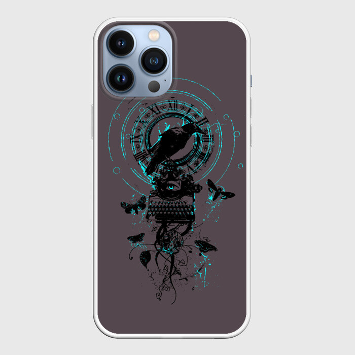 Чехол для iPhone 13 Pro Max Черный ворон фото