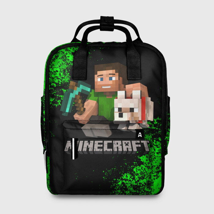 Женский рюкзак 3D MINECRAFT фото