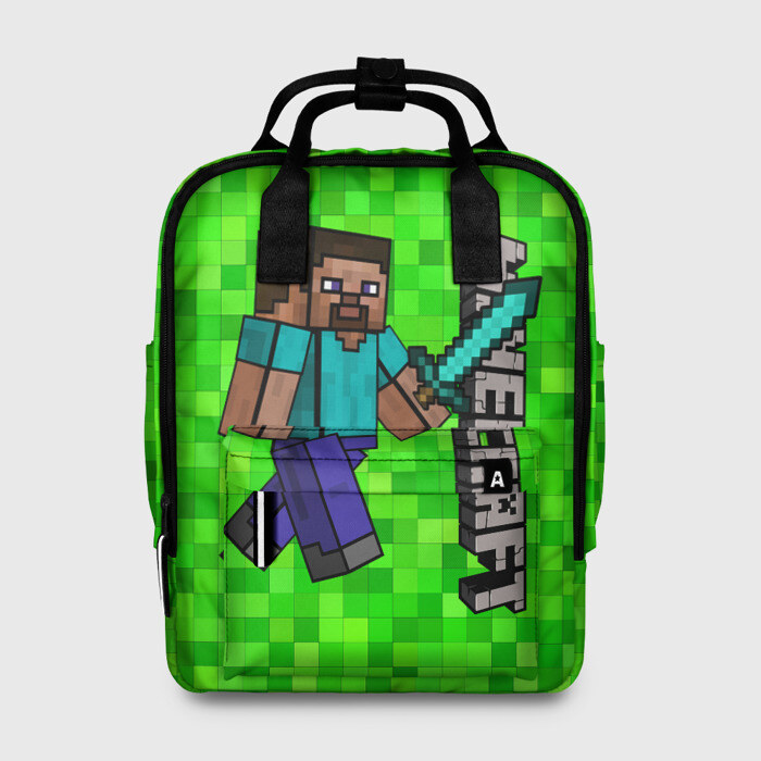 Женский рюкзак 3D MINECRAFT фото