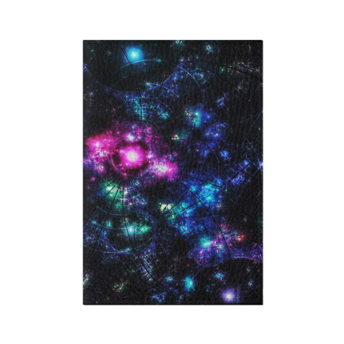 Обложка для паспорта матовая кожа АБСТРАКЦИЯ КОСМОСА фото