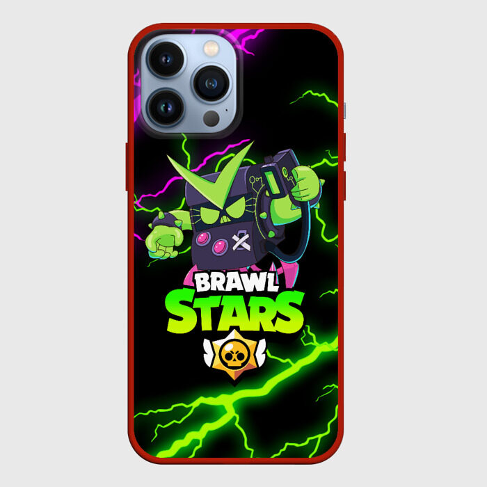 Чехол для iPhone 13 Pro Max BRAWL STARS VIRUS 8 BIT фото