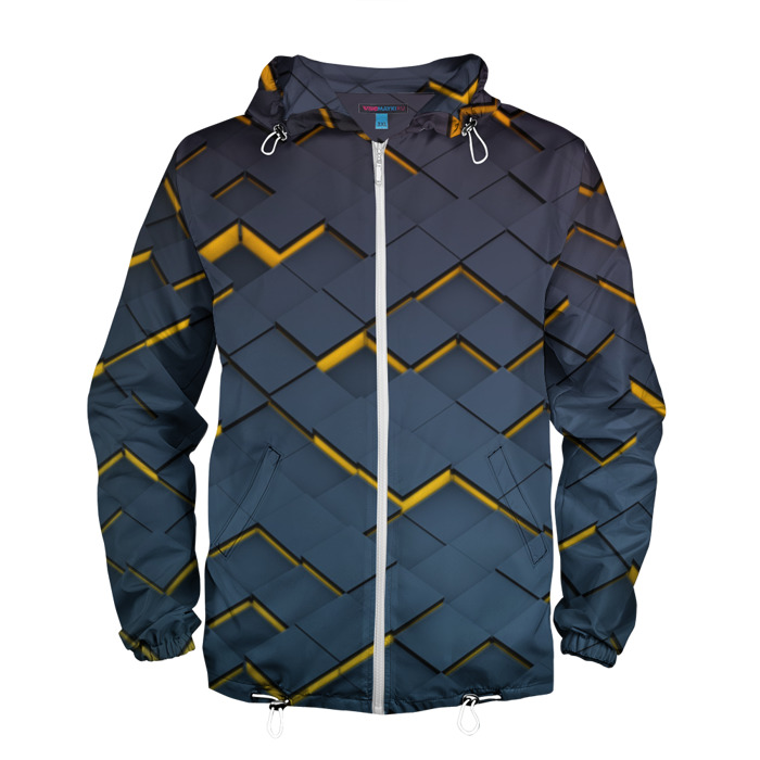 Мужская ветровка 3D Кубическая бессмыслица фото