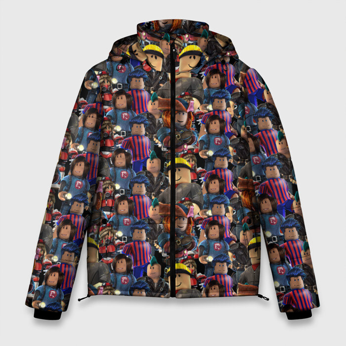 Мужская зимняя куртка 3D ROBLOX фото