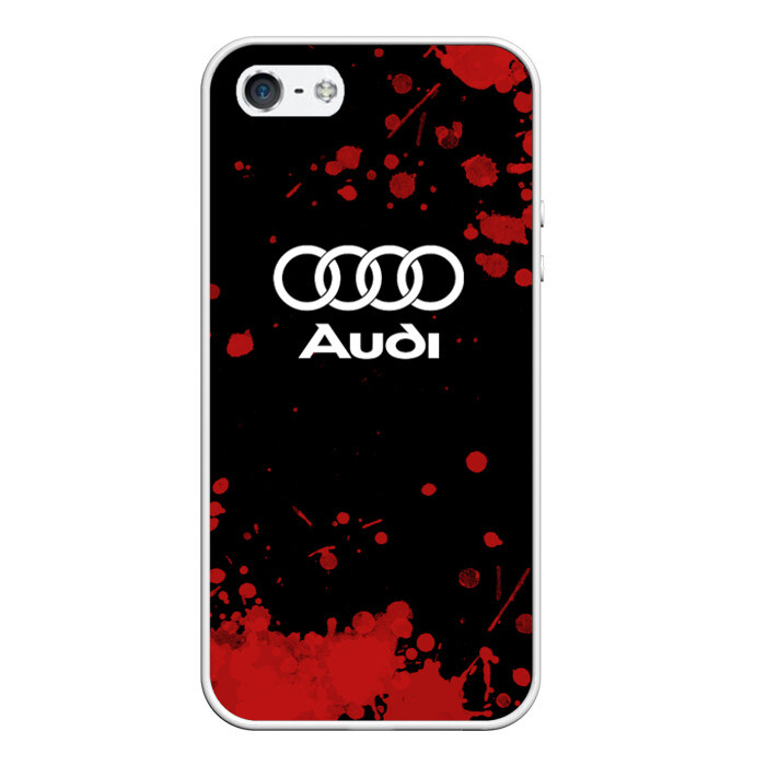 Чехол для iPhone 5/5S матовый Audi Ауди фото