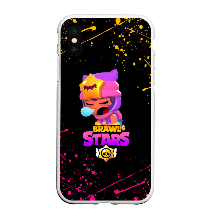 Чехол для iPhone XS Max матовый BRAWL STARS SANDY фото
