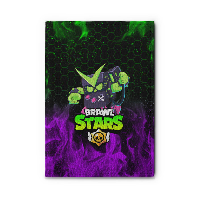 Обложка для автодокументов BRAWL STARS VIRUS 8-BIT фото