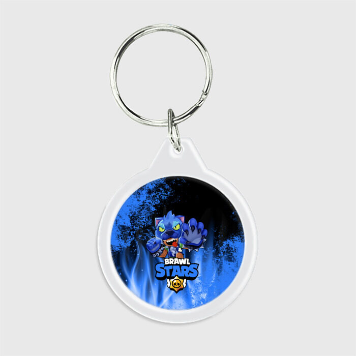 Брелок круглый Brawl Stars LEON фото