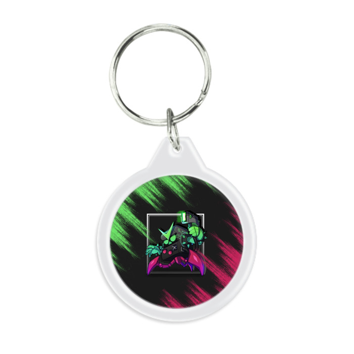 Брелок круглый Brawl Stars 8-BIT фото