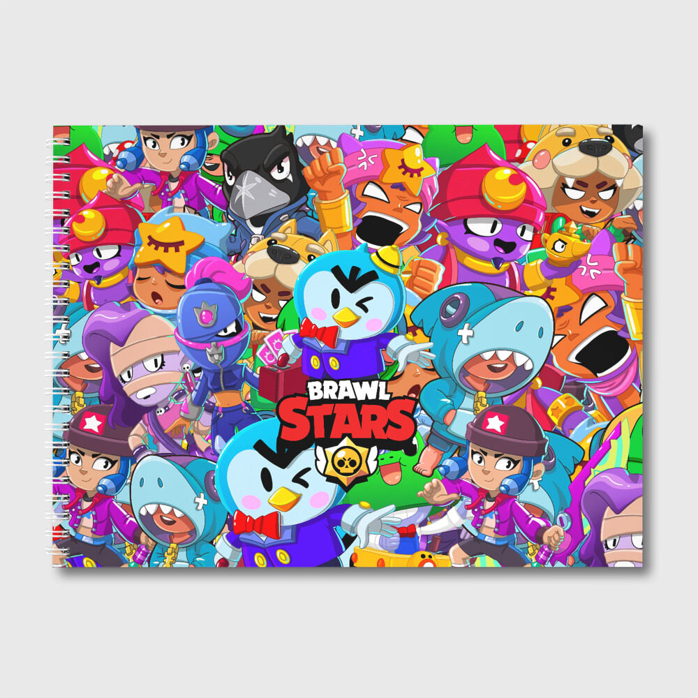 Альбом для рисования BRAWL STARS MR P фото