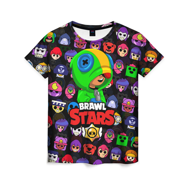 Женская футболка 3D BRAWL STARS LEON фото