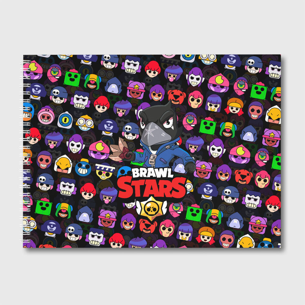 Альбом для рисования BRAWL STARS CROW фото
