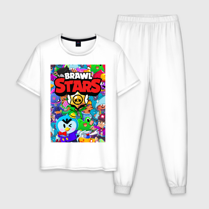 Мужская пижама хлопок BRAWL STARS фото
