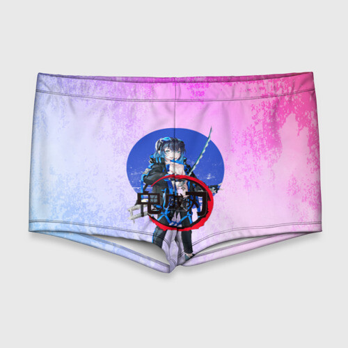 Мужские купальные плавки 3D Клинок рассекающий демонов фото