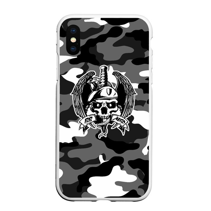 Чехол для iPhone XS Max матовый ВВ МВД фото