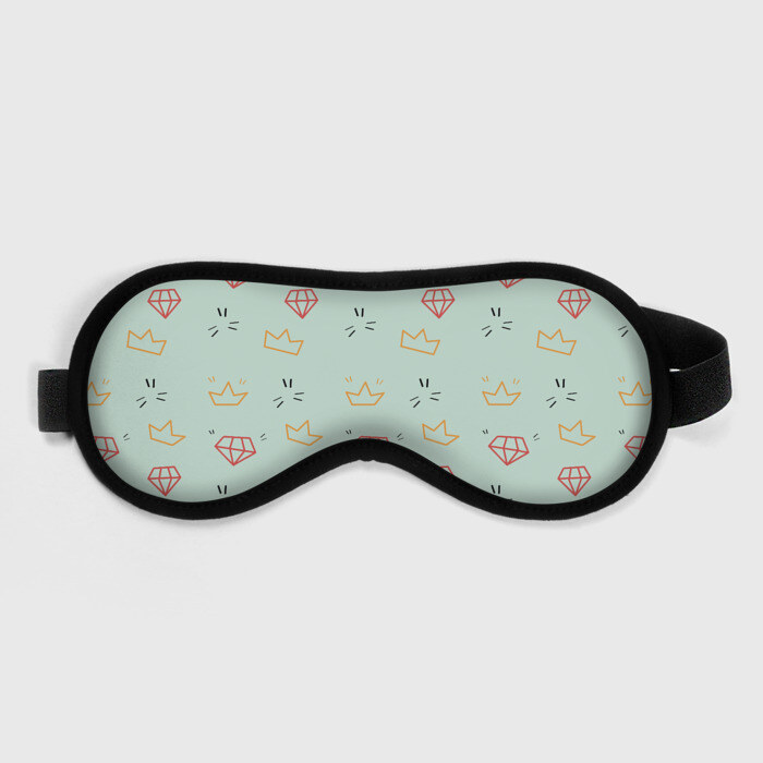 Маска для сна 3D Алмазный арт фото