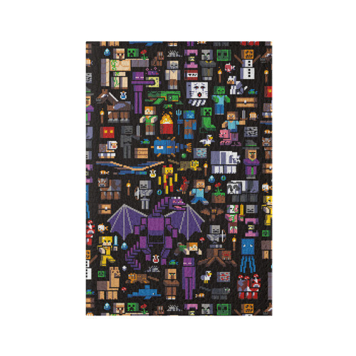 Обложка для паспорта матовая кожа MINECRAFT | МАЙНКРАФТ (Z) фото