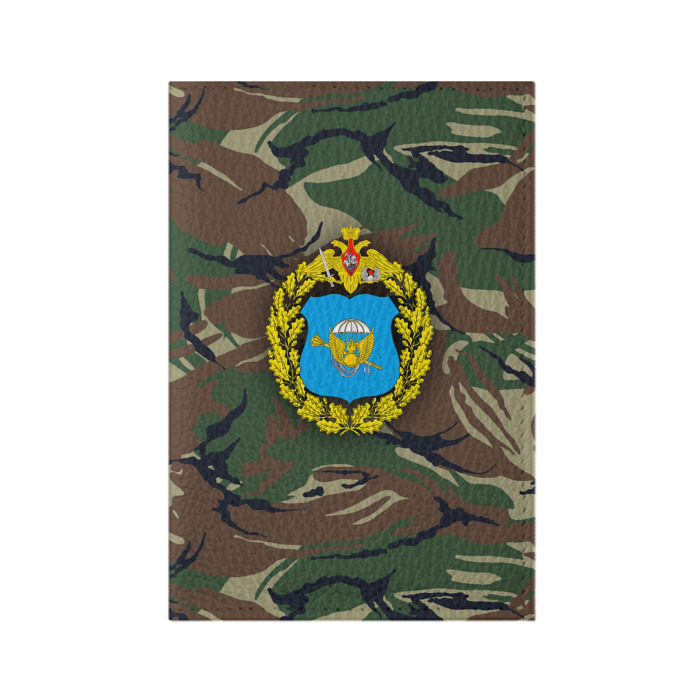 Обложка для паспорта матовая кожа ВДВ фото