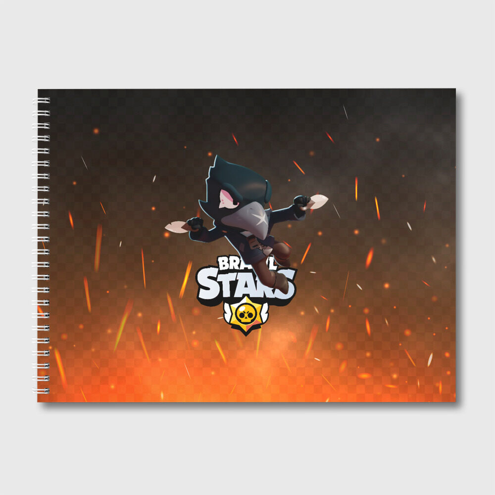 Альбом для рисования Brawl Stars Crow (Ворон) фото