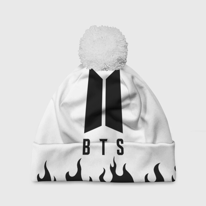 Шапка 3D c помпоном BTS | БТС (Z) фото