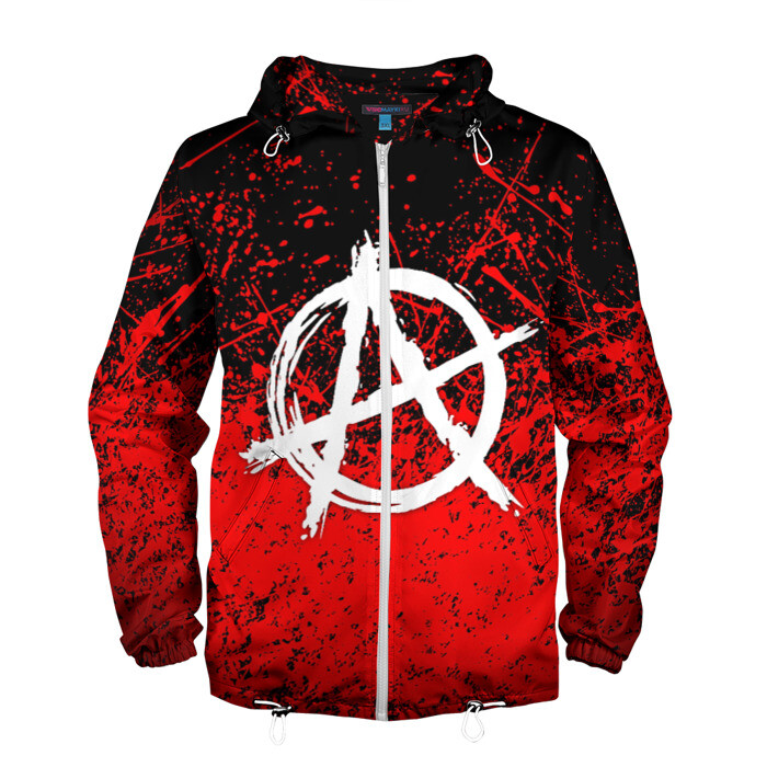 Мужская ветровка 3D АНАРХИЯ фото