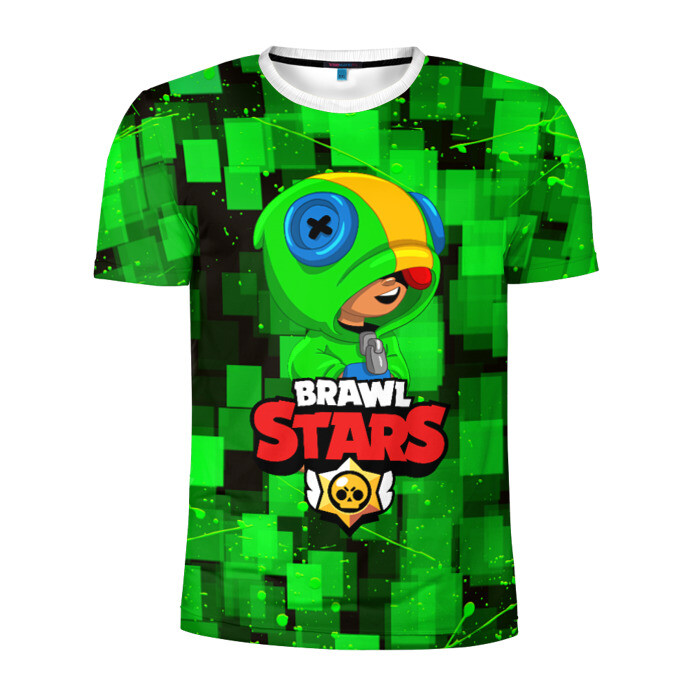 Мужская футболка 3D спортивная BRAWL STARS LEON фото